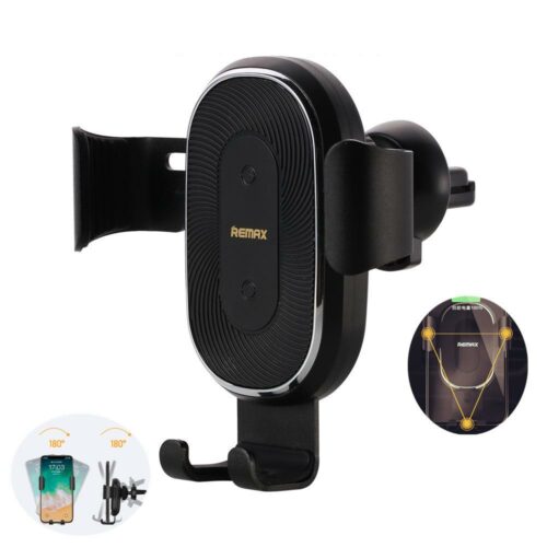 Remax RM C38 Smart Phone Holder Wireless Charger 1