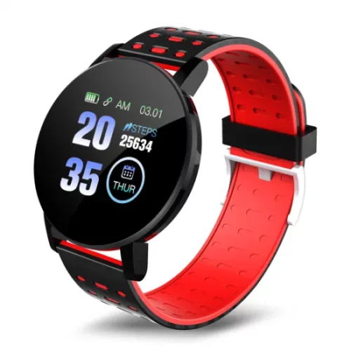 Hot Sale 119plus Smartwatch Heart Rate Fitness Tracker Men Wristband Sports Watch Band Waterproof Smart Bracelet 119 Plus